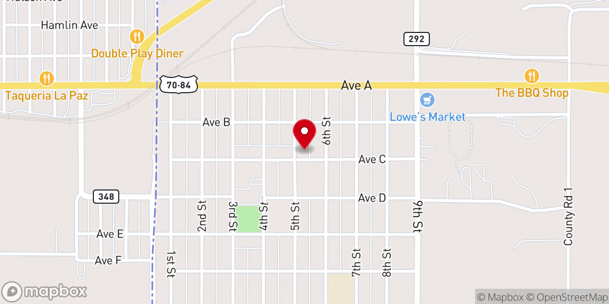 Map showing location of Farwell Church of Christ