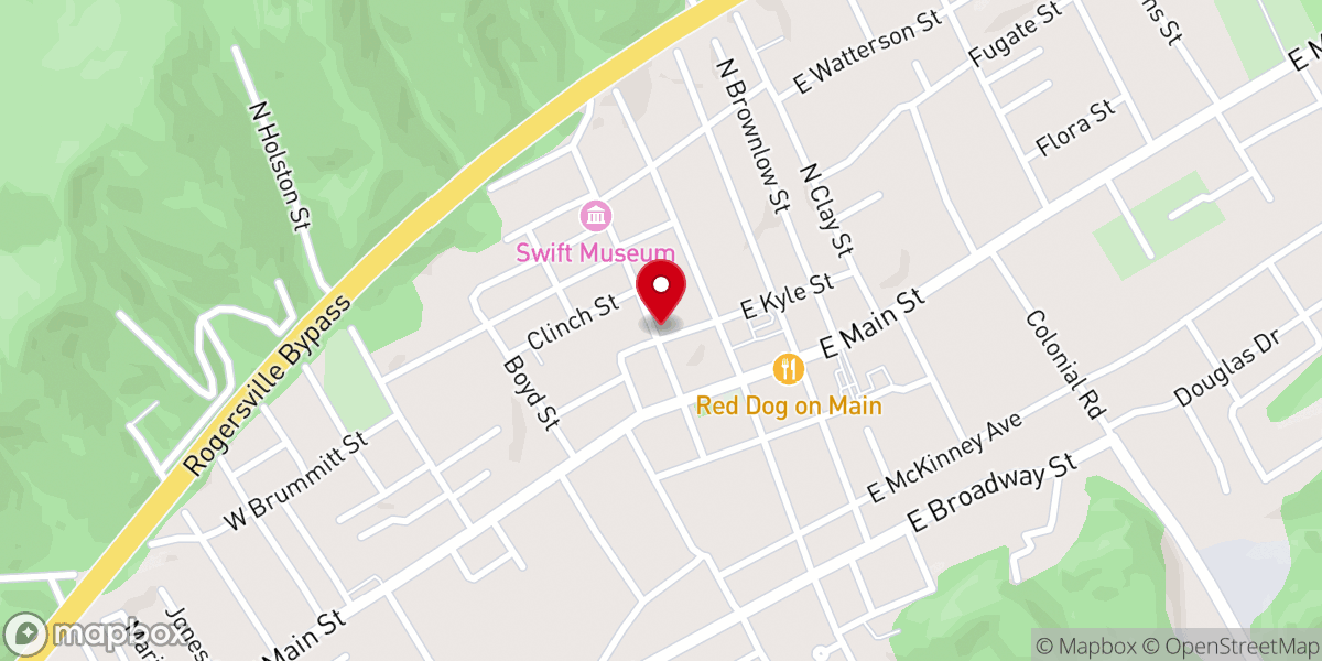 Map showing location of St Marks Presbyterian Church