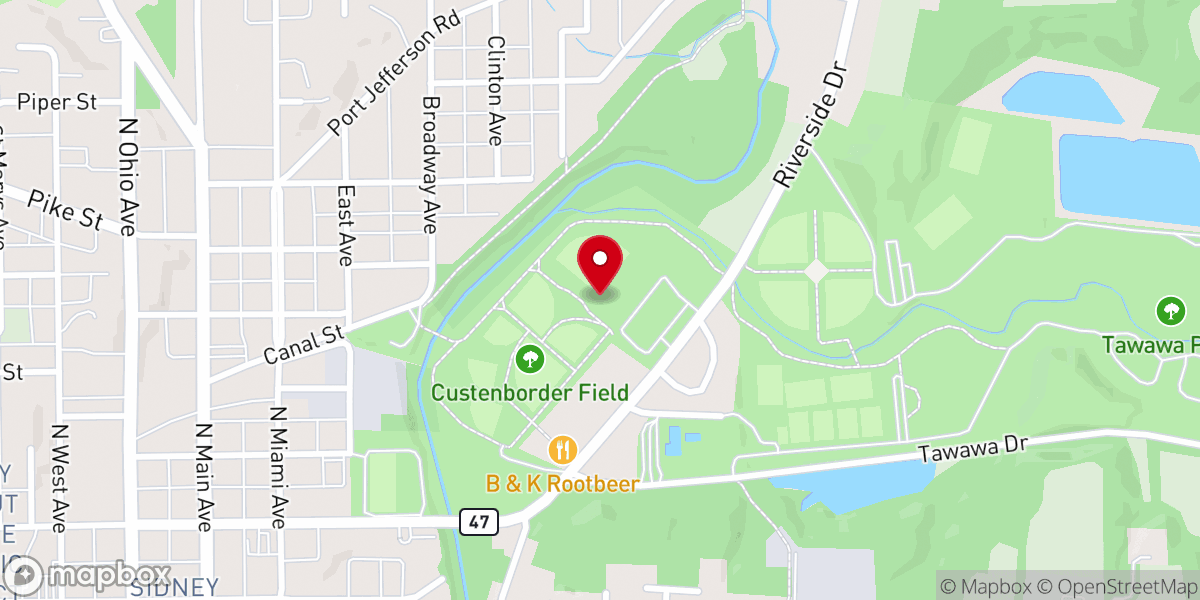 Map showing location of Custenborder Field