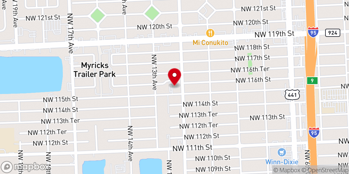 Map showing location of SE District United Methodist Church