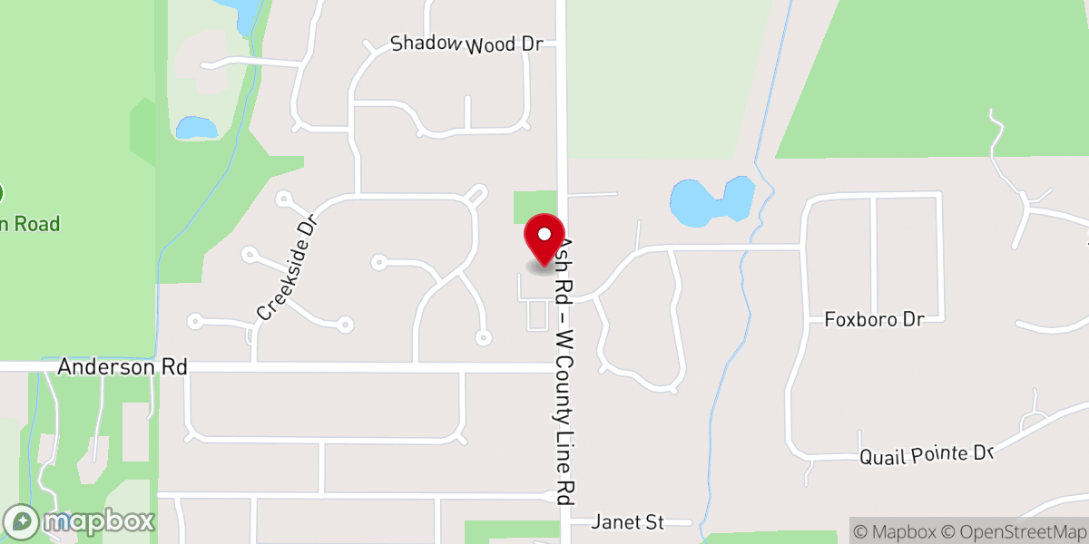 Map showing location of Michiana Community Church-God