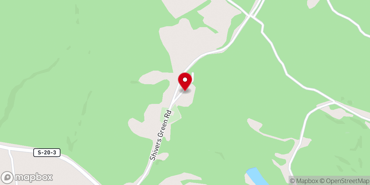 Map showing location of Rock Hill Baptist Church