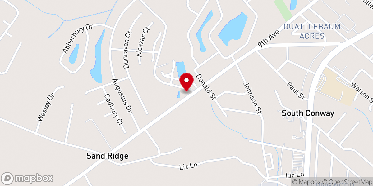 Map showing location of Hemingway Chapel AME Church
