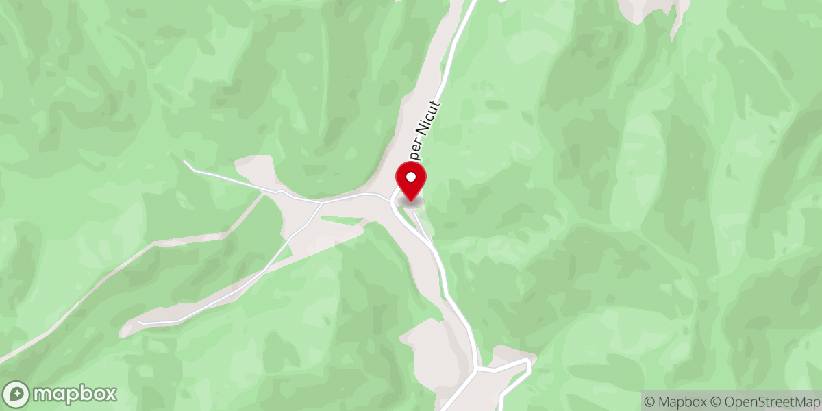 Map showing location of Beech Grove Baptist Church