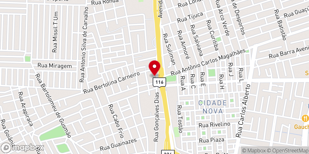 Map showing location of Igreja Evangélica Pentecostal Betsaida