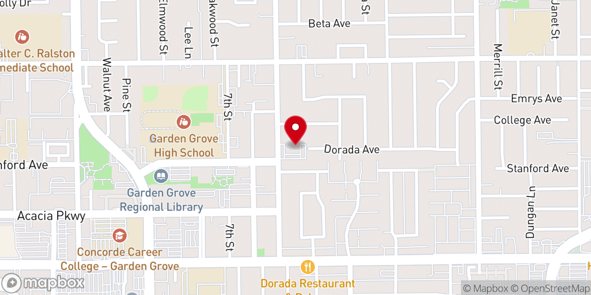 Map showing location of OCGrace Church