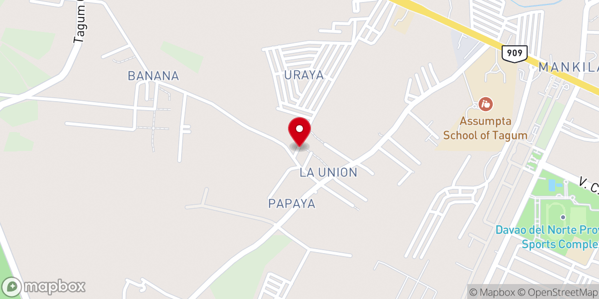 Map showing location of Living Hope Foursquare Gospel Church