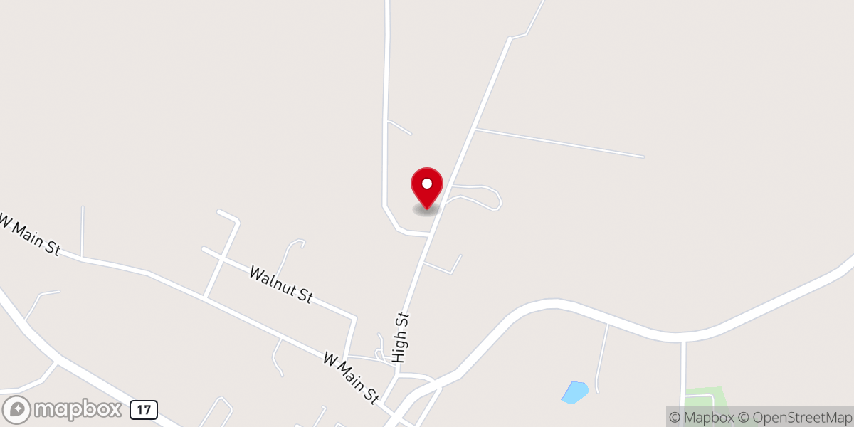 Map showing location of Full Gospel Tabernacle Church