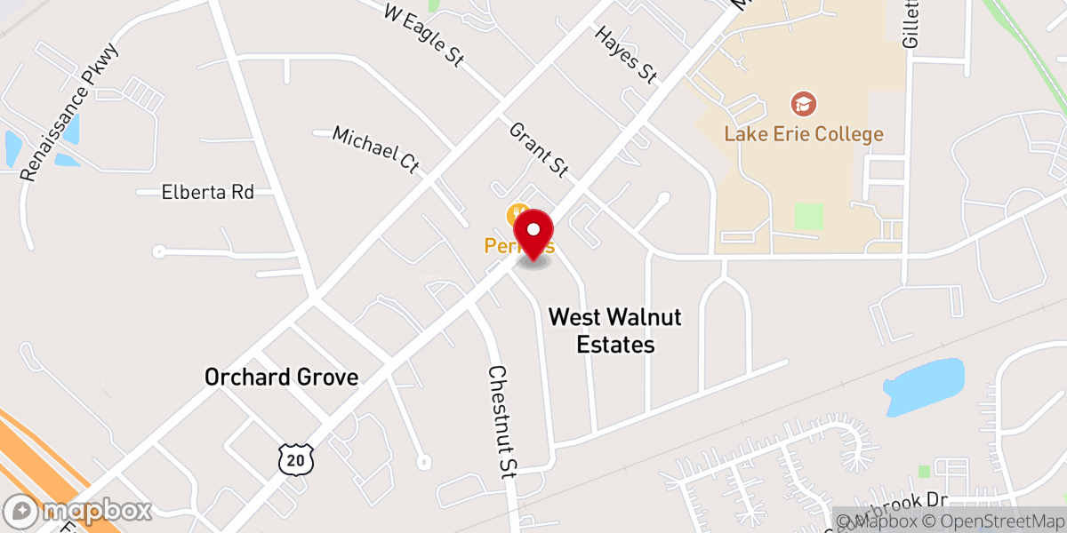 Map showing location of Calvary Fellowship Baptist Church