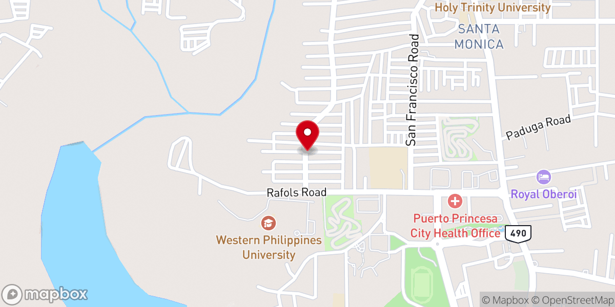 Map showing location of Bible Believers Baptist Church