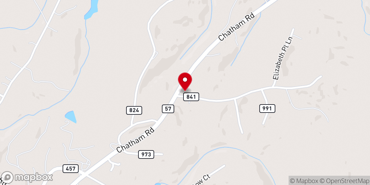 Map showing location of Jerusalem Christian Church