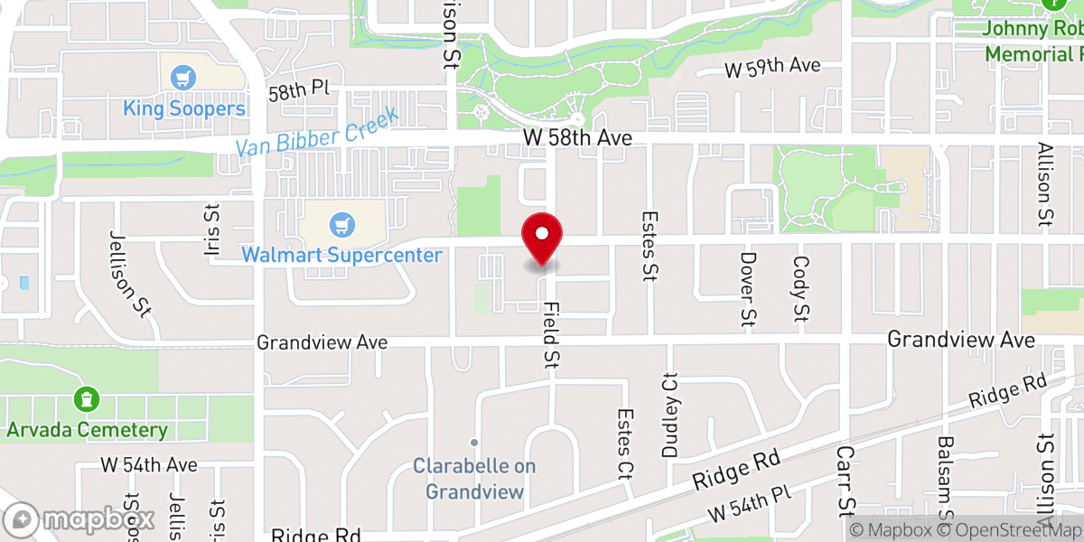 Map showing location of Peace Lutheran Church