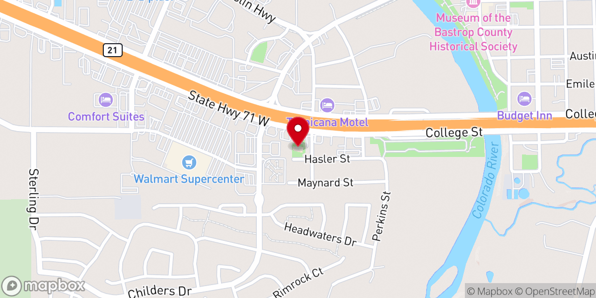 Map showing location of Good Shepherd Lutheran Church