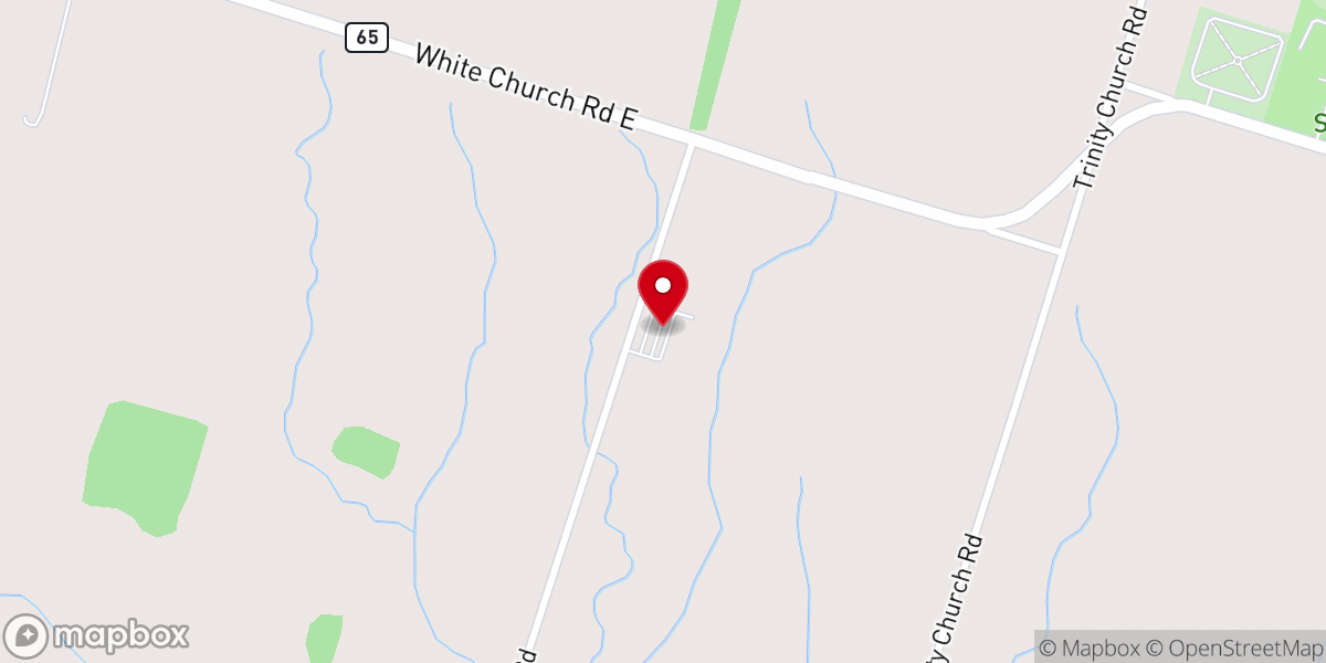 Map showing location of Trinity Canadian Reformed Church