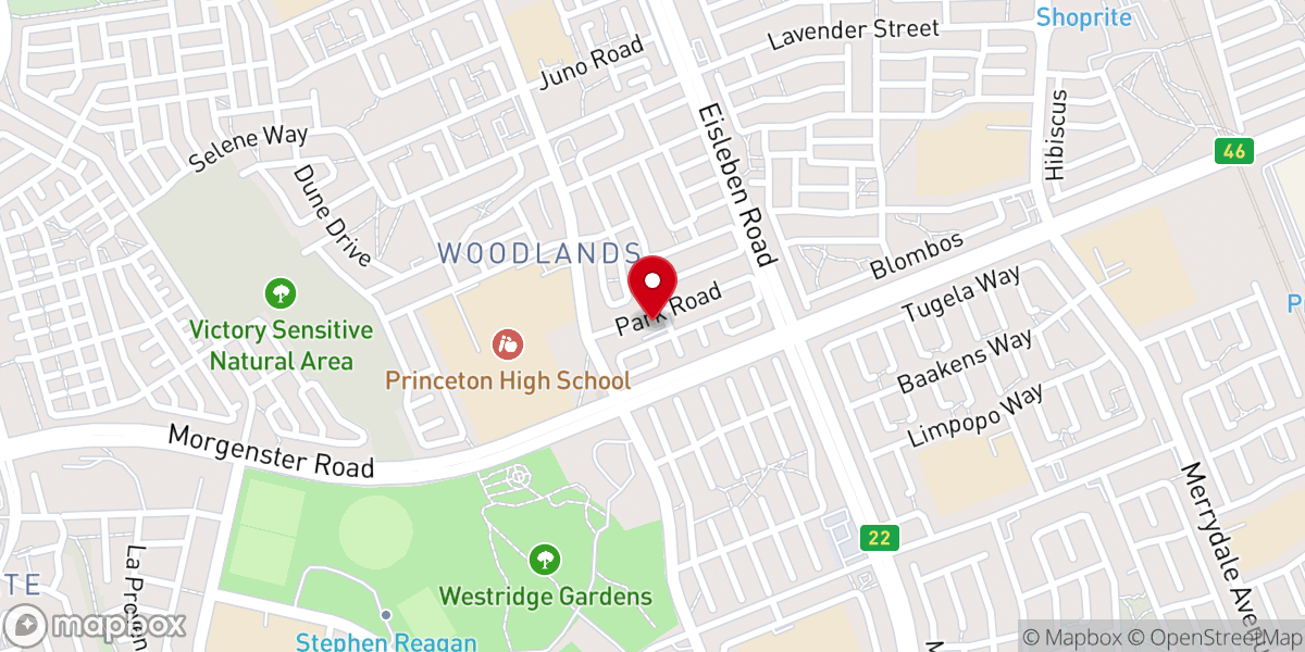 Map showing location of Galilean Gospel Mission Church - Mitchell's Plain Branch