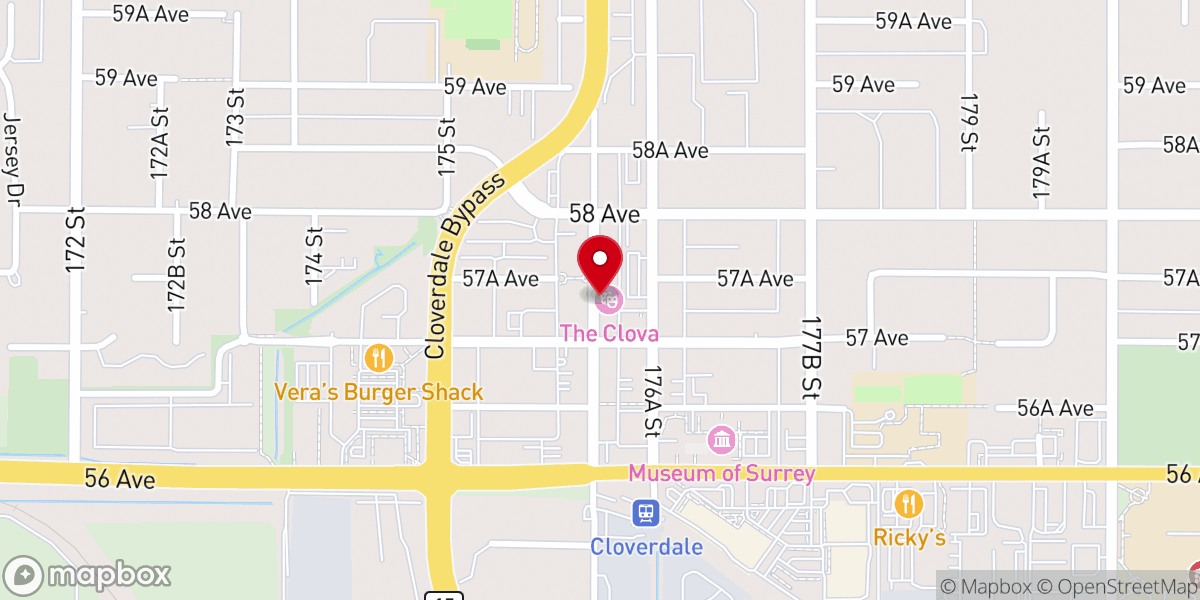 Map showing location of Crossridge Church