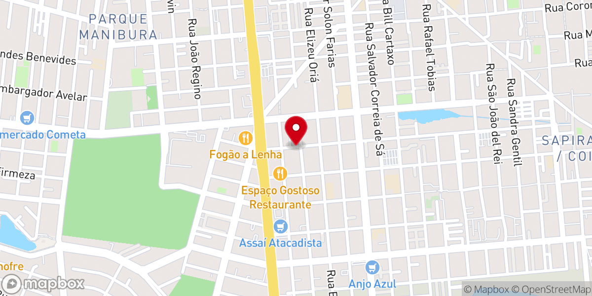 Map showing location of Igreja Evangélica Batista De Fortaleza