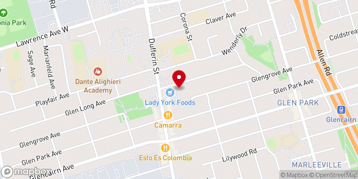 Map showing location of Beth Torah Congregation