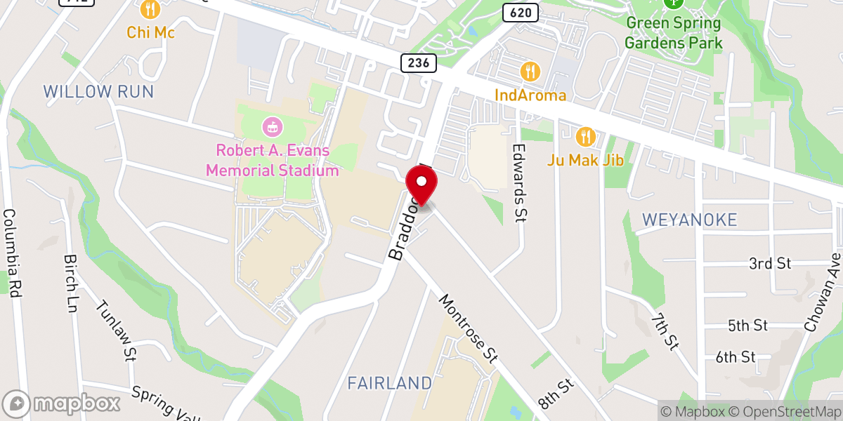 Map showing location of Christ's foundation Church