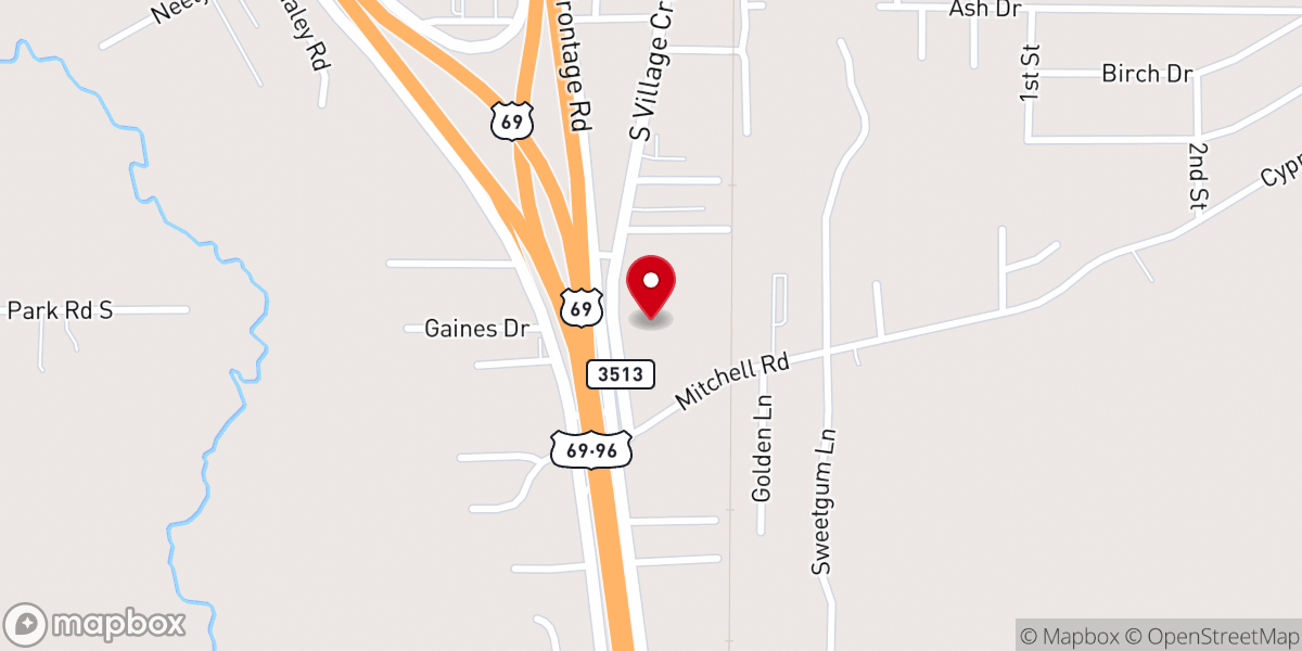 Map showing location of Parkway Life Church