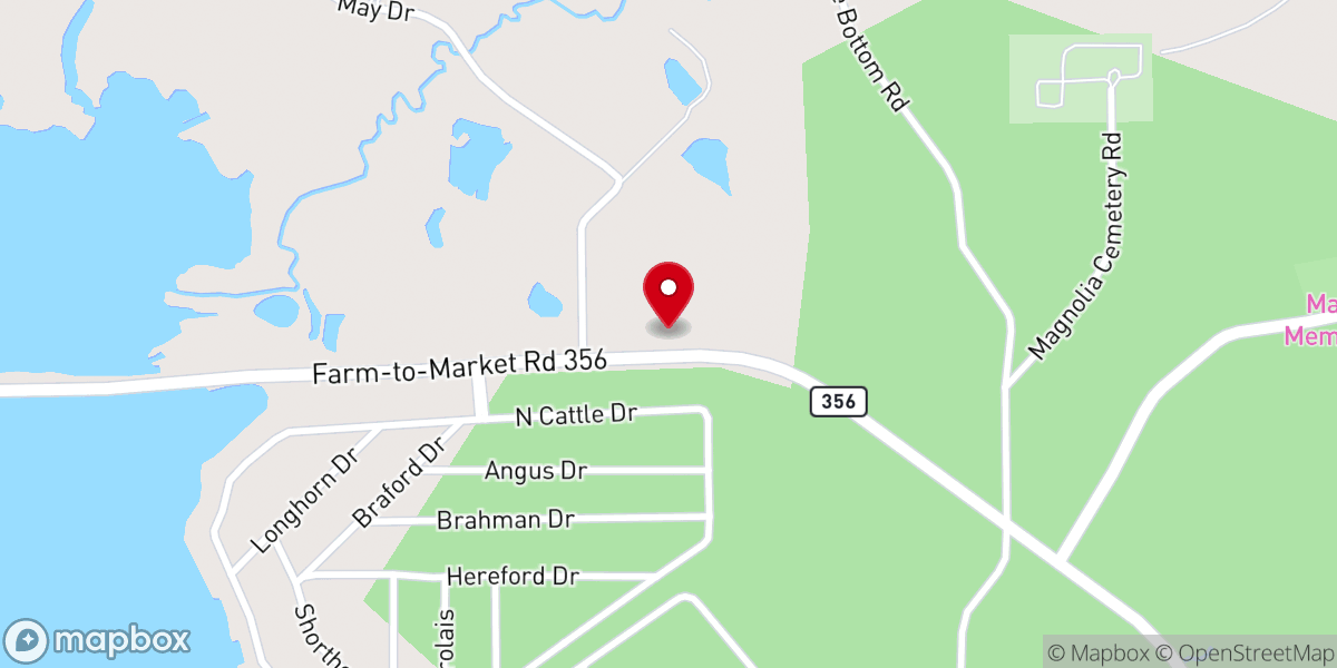 Map showing location of Wildwood Gospel Church