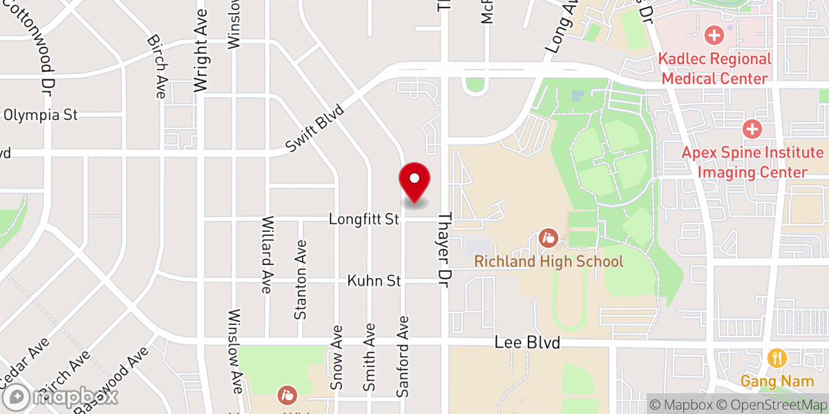 Map showing location of Tidys