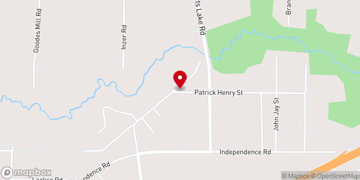 Map showing location of New Vision Church of God