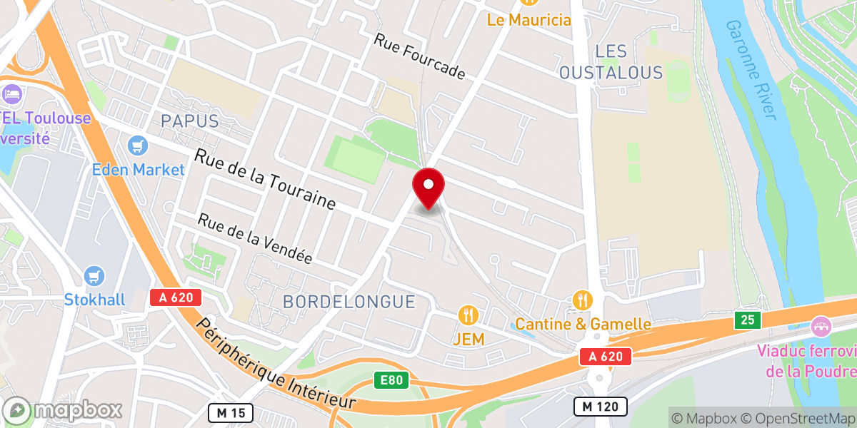 Map showing location of Église de la Trinité - Toulouse