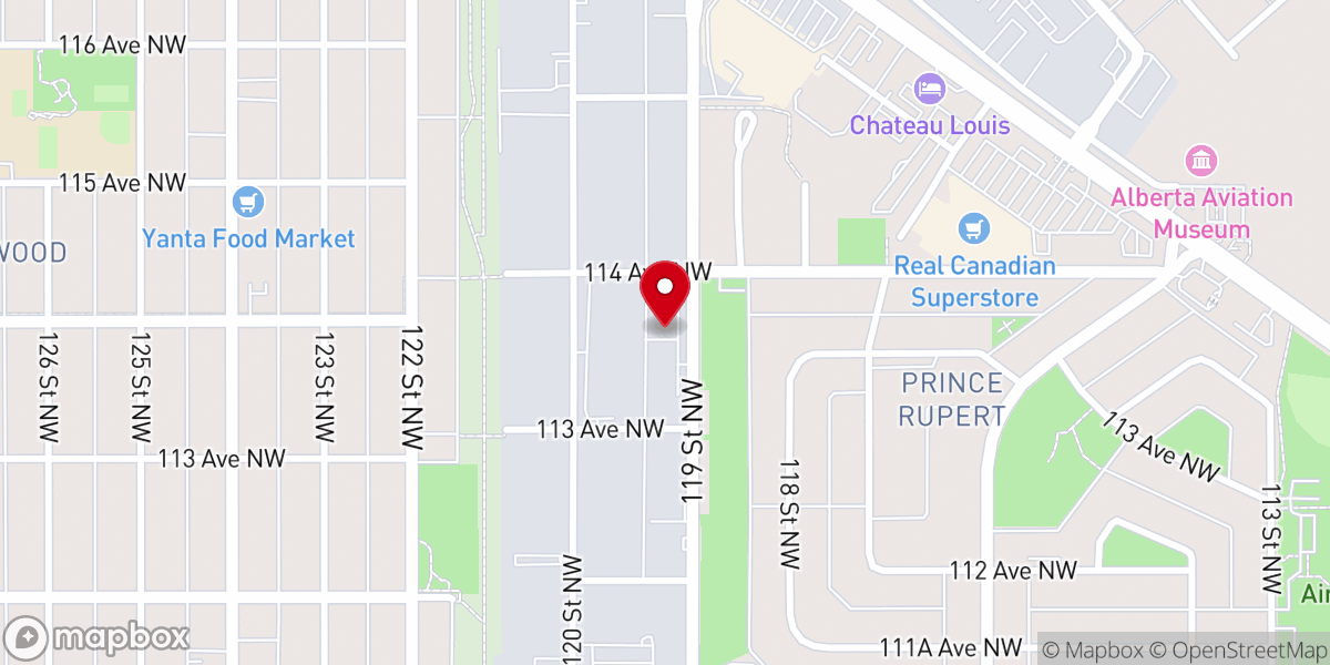 Map showing location of Mountain of Fire and Miracles Ministries Edmonton, AB (MFM Edmonton)