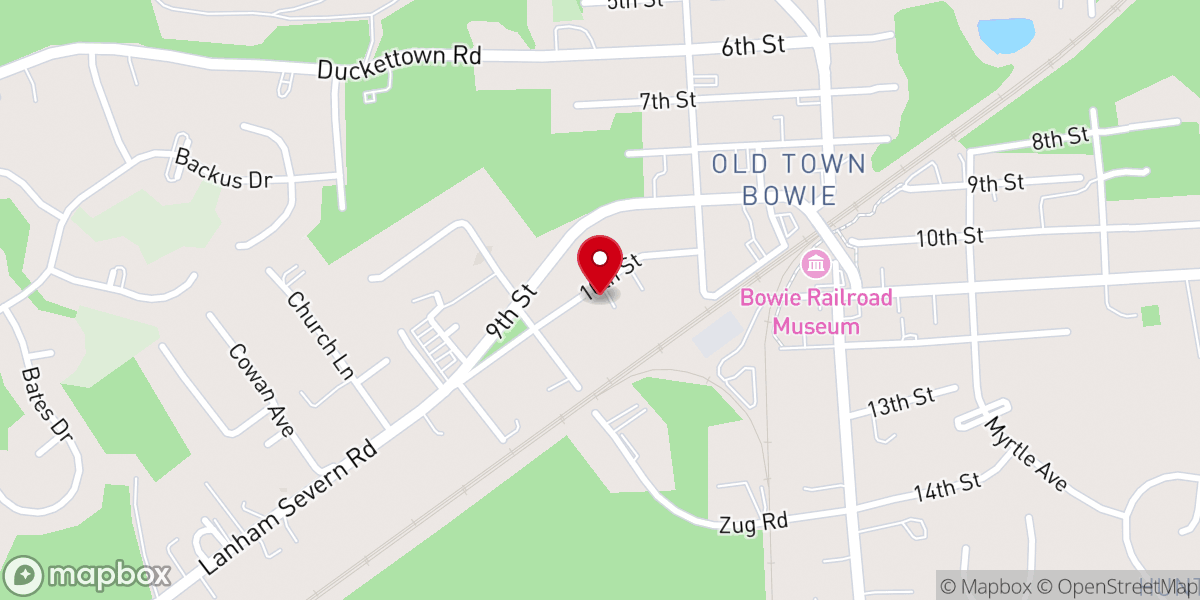 Map showing location of Faith Fellowship Church