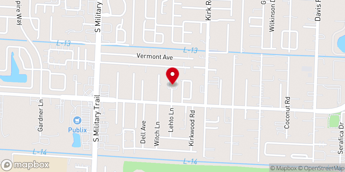 Map showing location of Oasis in the Palms International Church of God