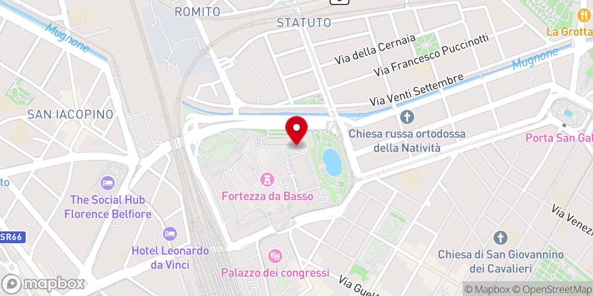 Map showing location of CAPPELLA DI PREGHIERA NELL'ANTICA POLVERIERA