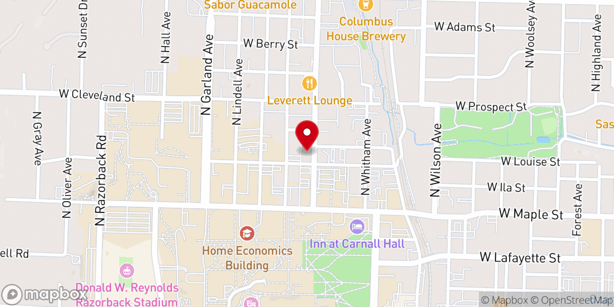 Map showing location of Saint Thomas Aquinas Catholic Church