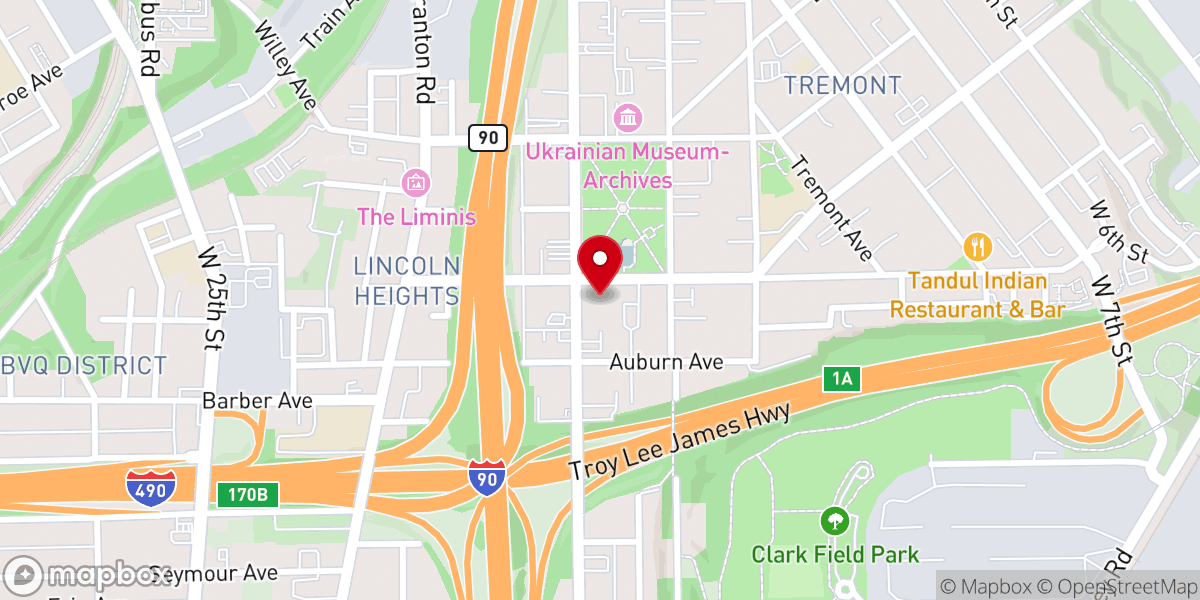 Map showing location of St George Antiochian Orthodox Church