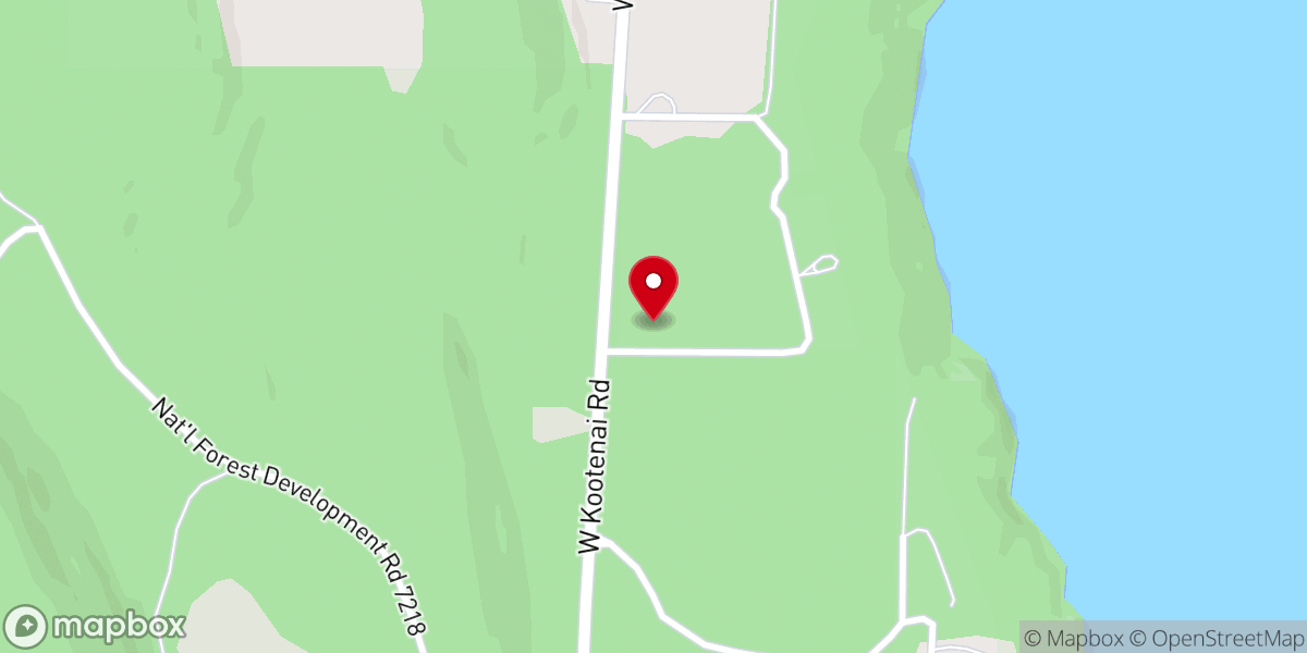 Map showing location of Lakeside Christian Church