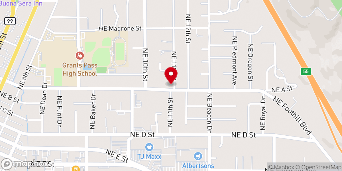 Map showing location of Bible Believers Baptist Church