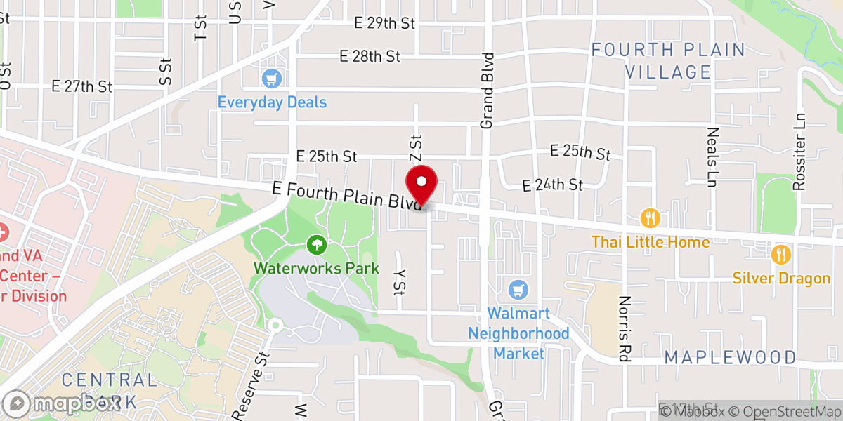 Map showing location of The Potter's House Christian Fellowship Church