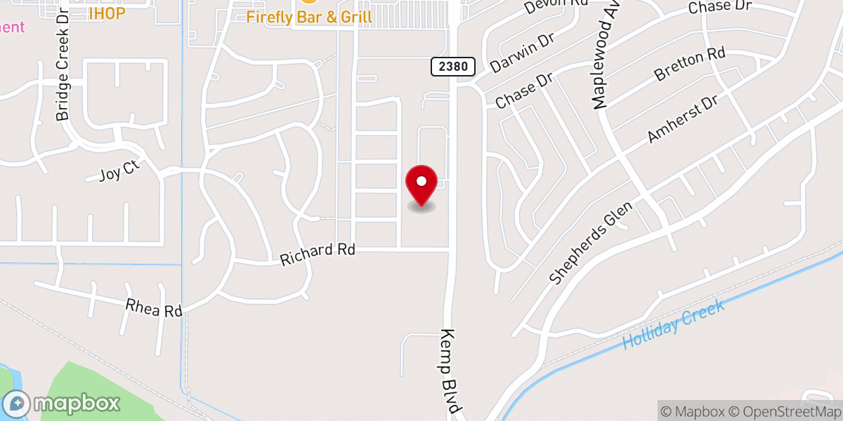 Map showing location of Encounter Church