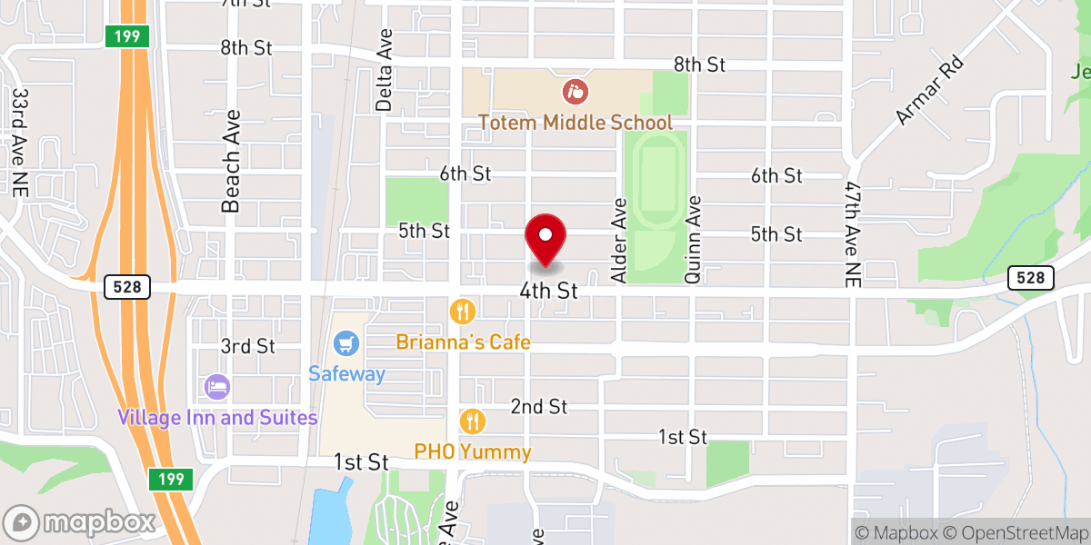 Map showing location of LifePoint Church Marysville