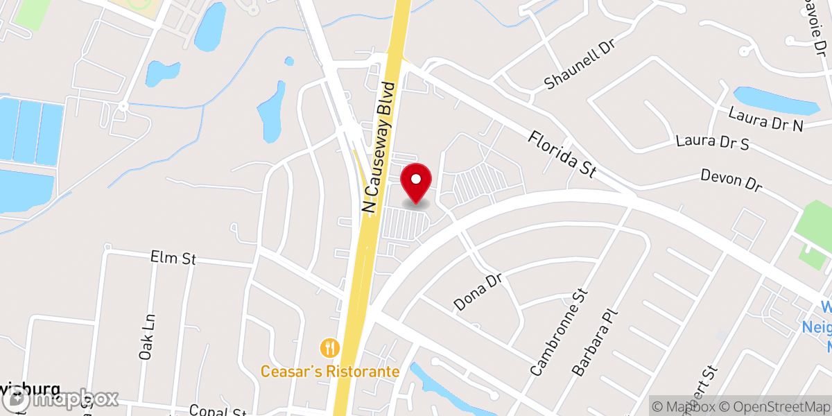 Map showing location of Crunch Fitness - Mandeville