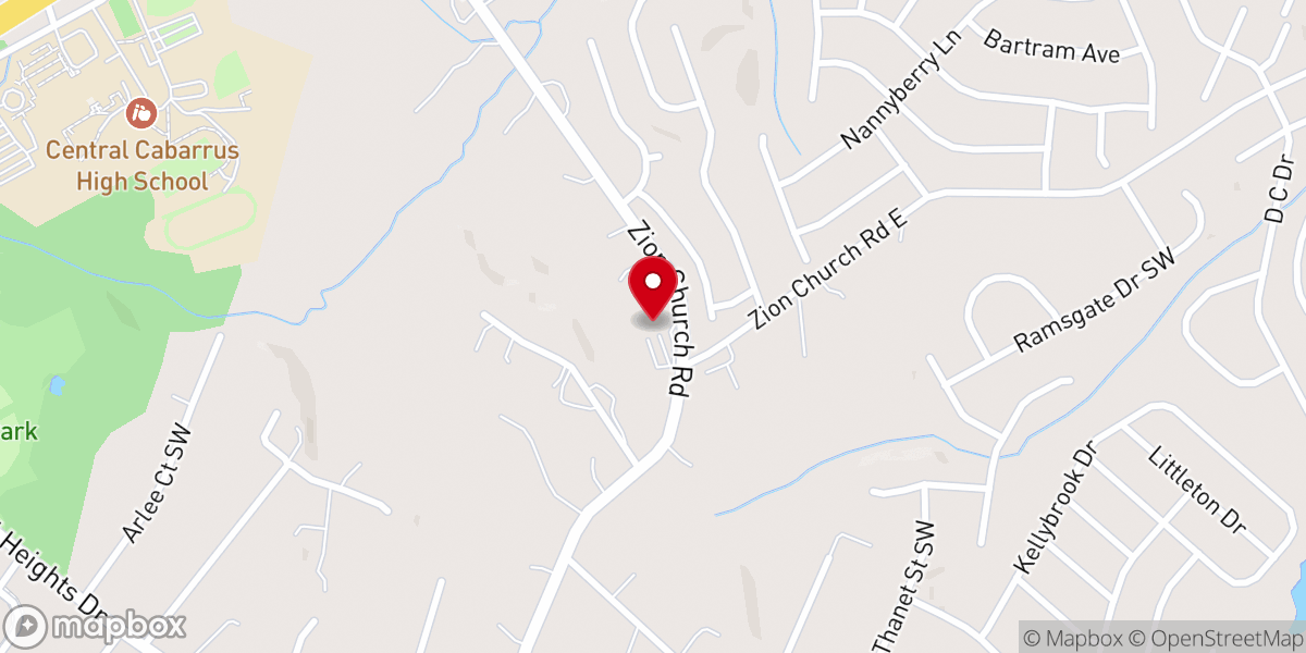 Map showing location of New Life Church of Jesus Christ