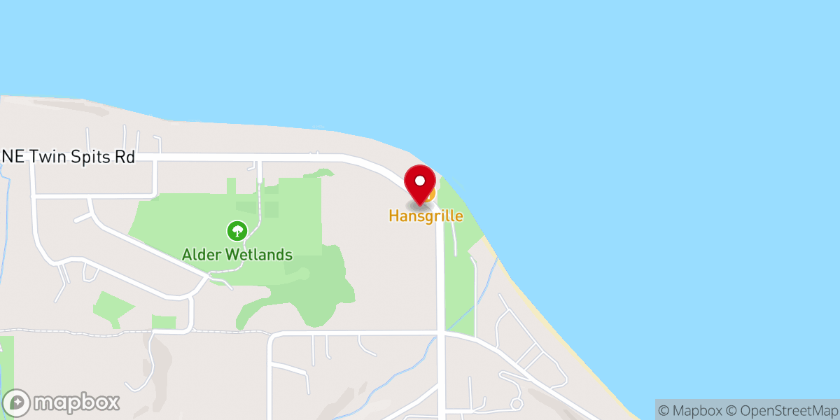 Map showing location of Hansville Community Church