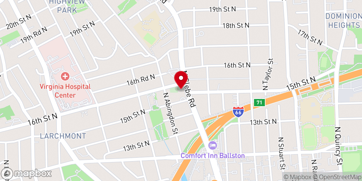 Map showing location of Mount Olivet United Methodist Church