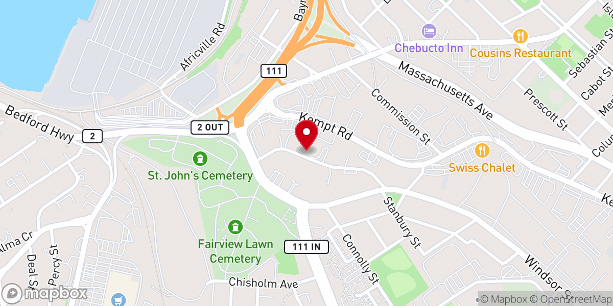 Map showing location of The Salvation Army Thrift Store
