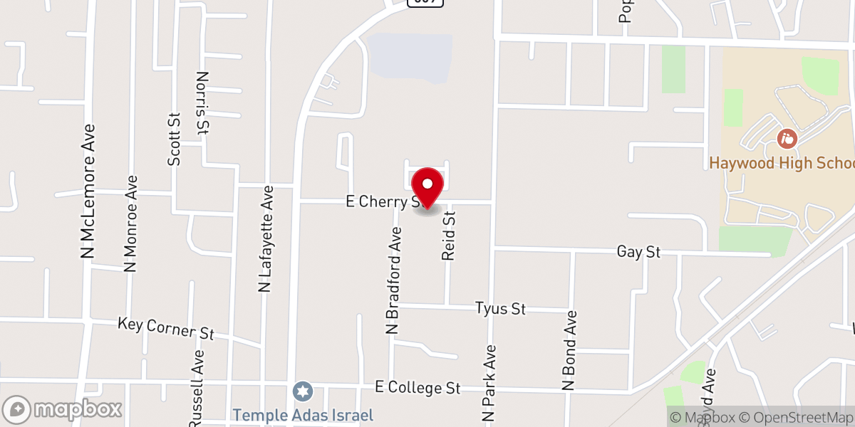 Map showing location of Christ Temple Apostolic Church