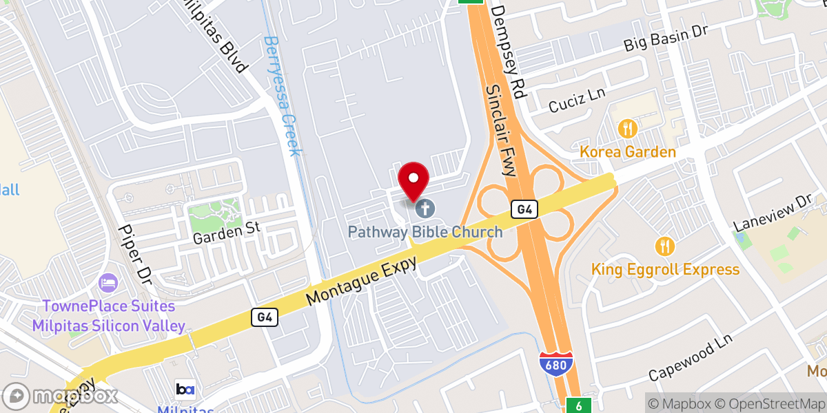 Map showing location of New Vision Church - Bridge Chapel