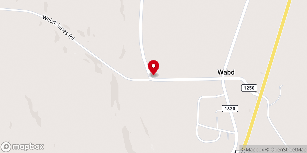 Map showing location of Skaggs Creek Church