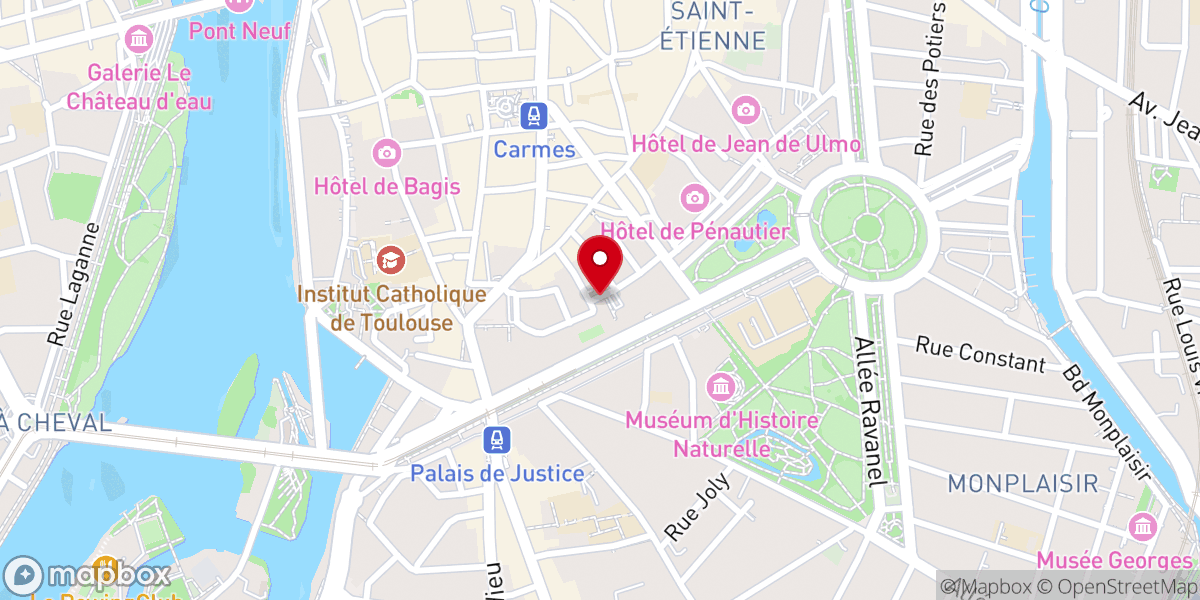Map showing location of Eglise du Gesù