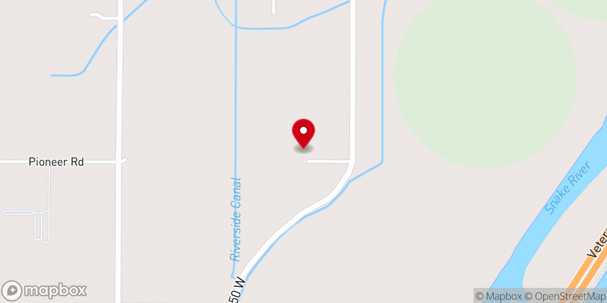 Map showing location of Harvest Foursquare Church