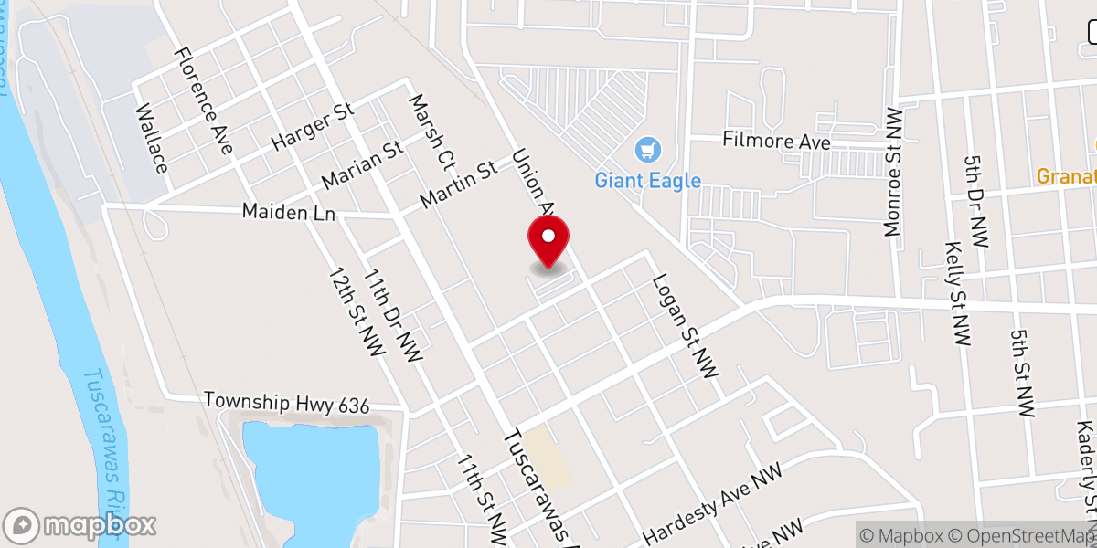 Map showing location of The Salvation Army Dover Corps Community Center